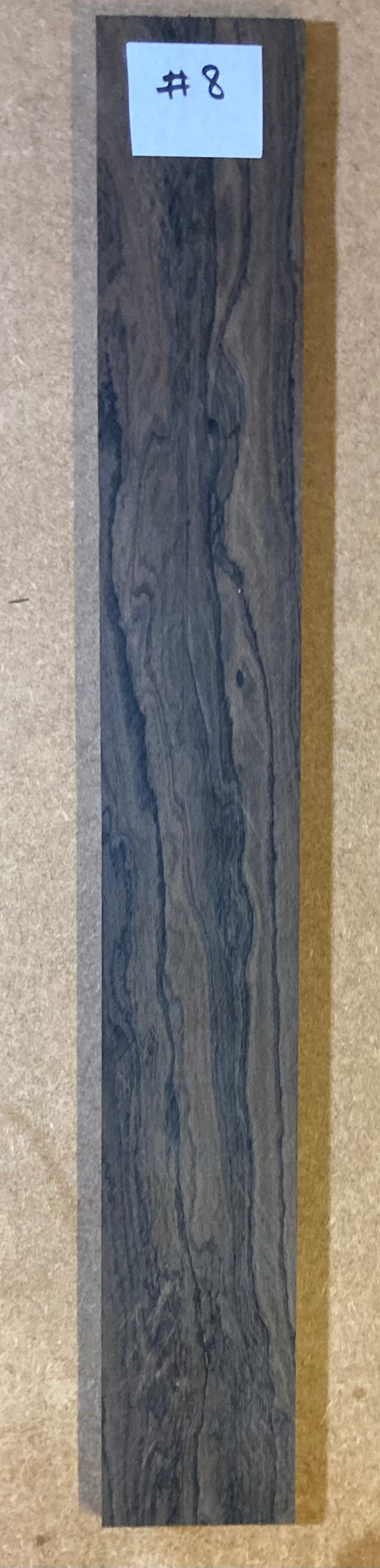 Electric Fretboard Blank - Ziricote #8
