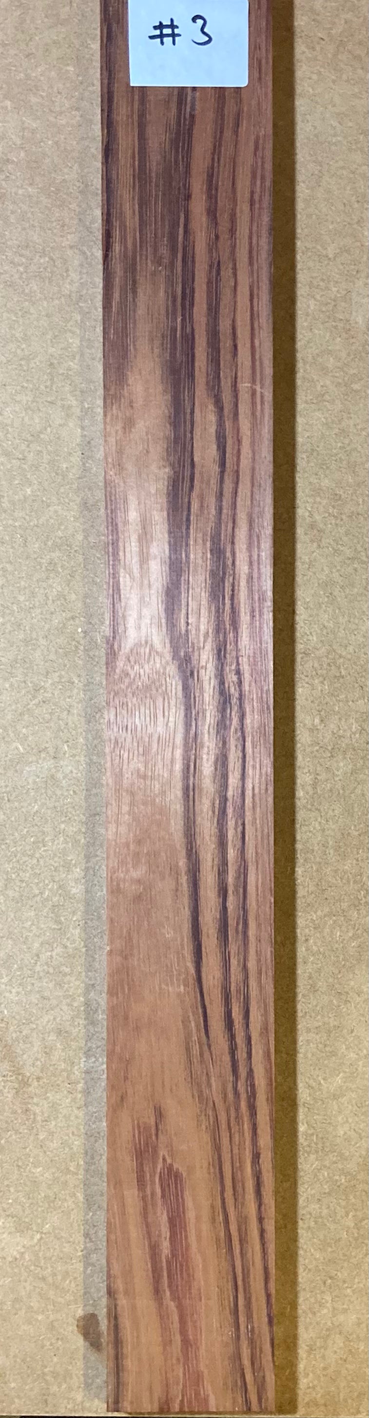 Electric Fretboard Blank - Bubinga #3