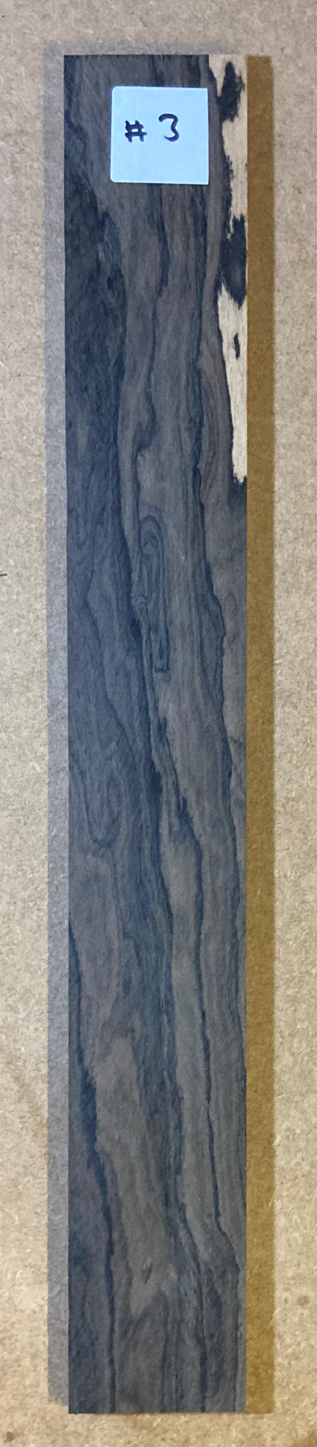 Electric Fretboard Blank - Ziricote #3