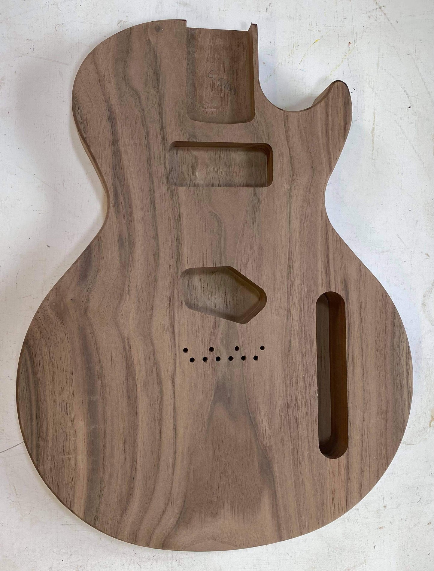 Walnut Les Paul Tele Hybrid Body - Bolt On