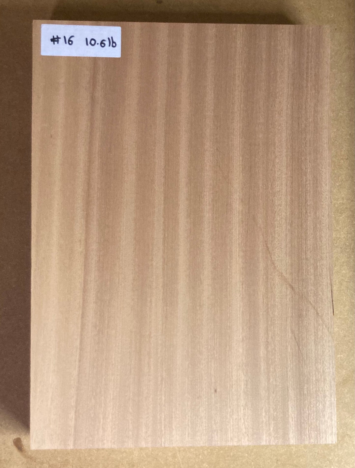 Sapele Body Blank - 1 Piece #16