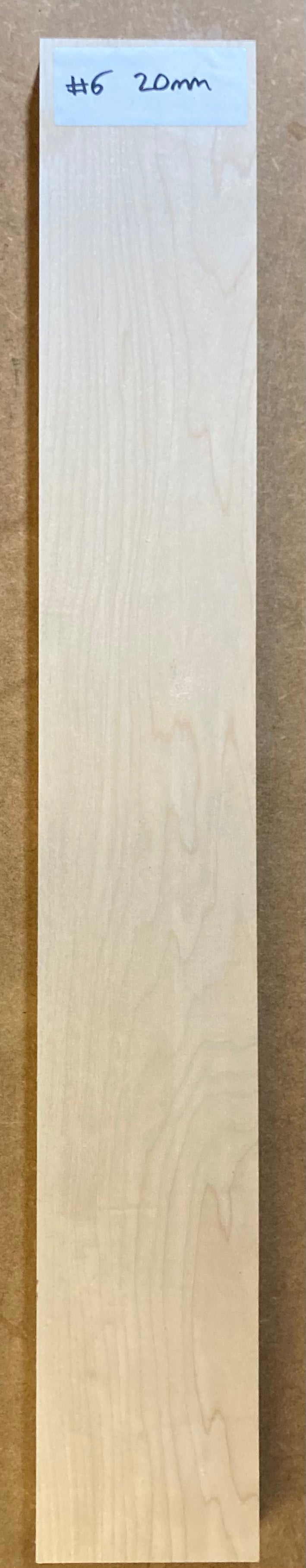 Electric Neck Blank - Maple #6 (20mm)