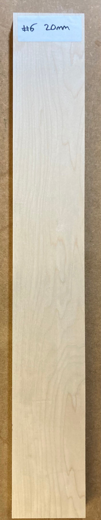 Electric Neck Blank - Maple #6 (20mm)
