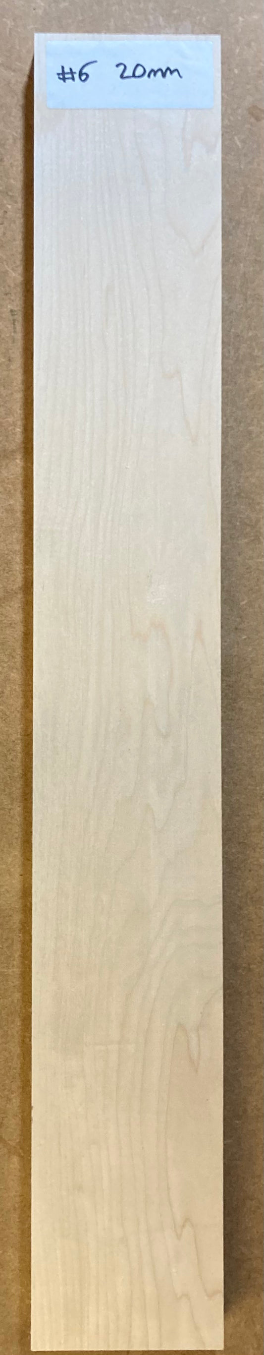 Electric Neck Blank - Maple #6 (20mm)