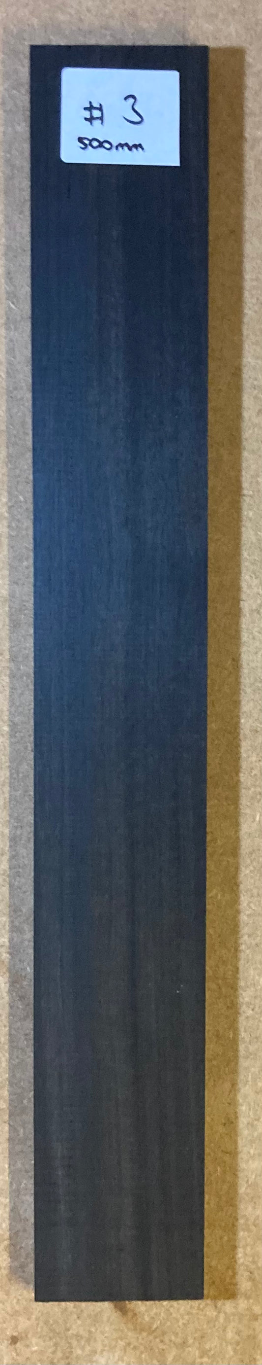 Electric Fretboard Blank - Macassar Ebony #3 (500mm)
