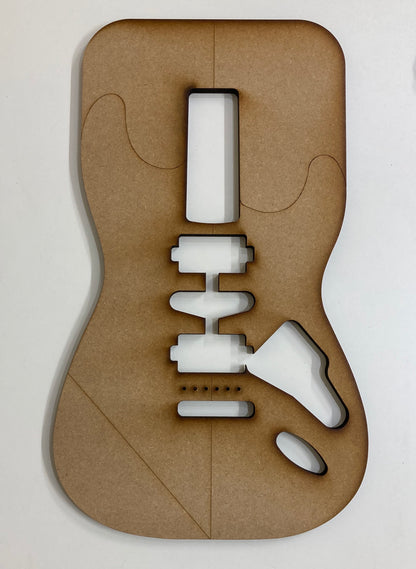 Guitar Template - S Style - HSH Tremolo