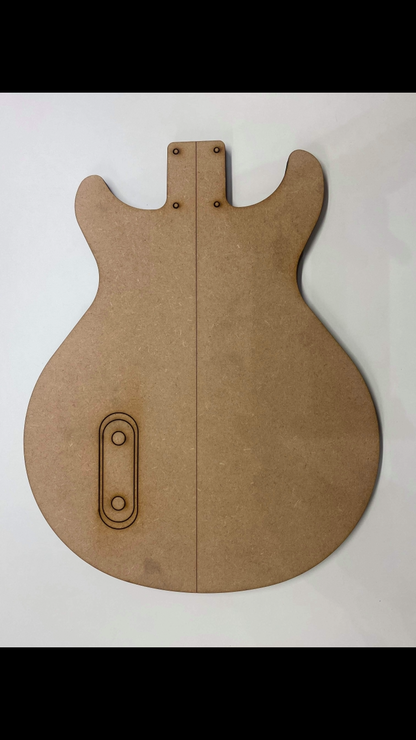 Guitar Template - LP Double Cut Style - P90/Tele Bolt On