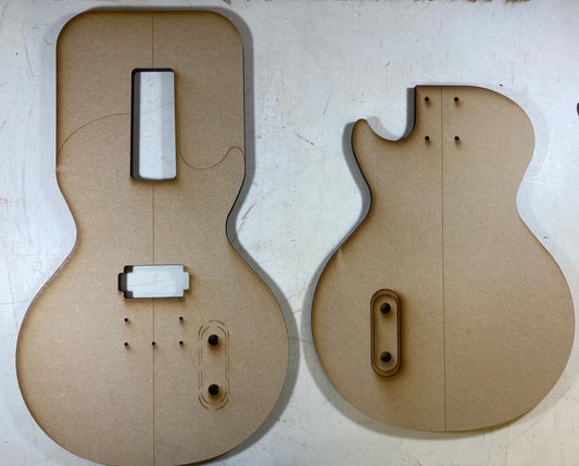 Guitar Template - LP Single Cut Style - H Bolt On