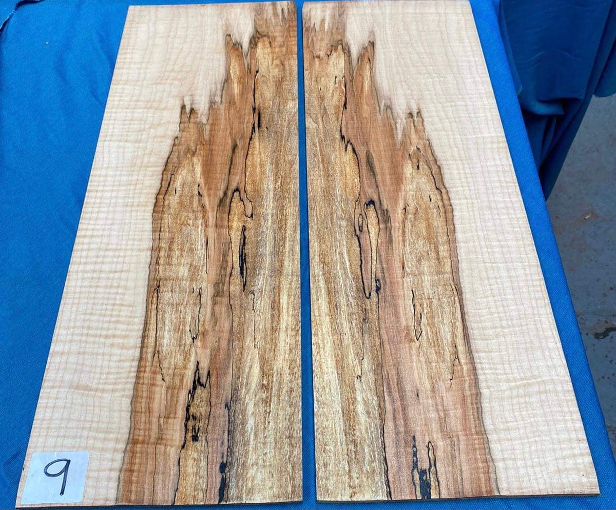 Spalted Maple Electric Drop Top - 2 Piece Bookmatched #9