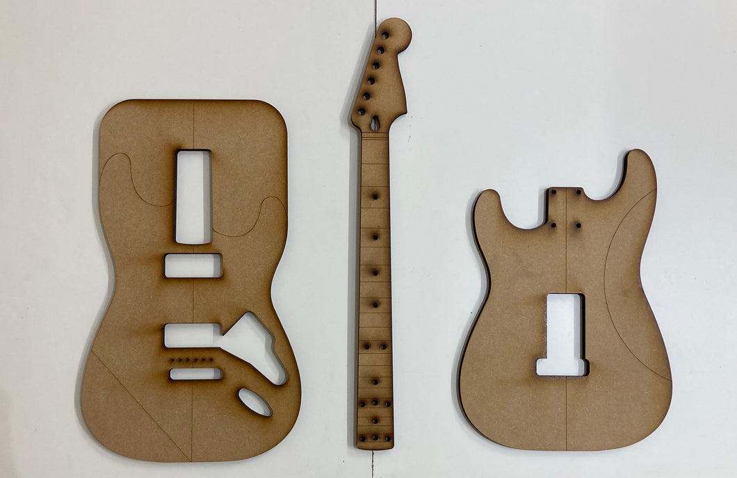 Guitar Template - S Style - Dual P90 Tremolo