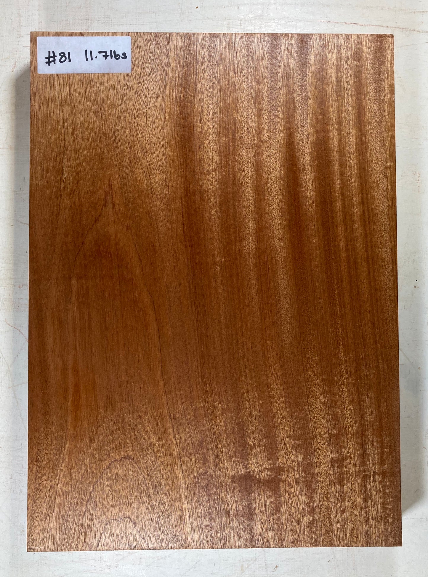 Sapele Body Blank - 1 Piece #81