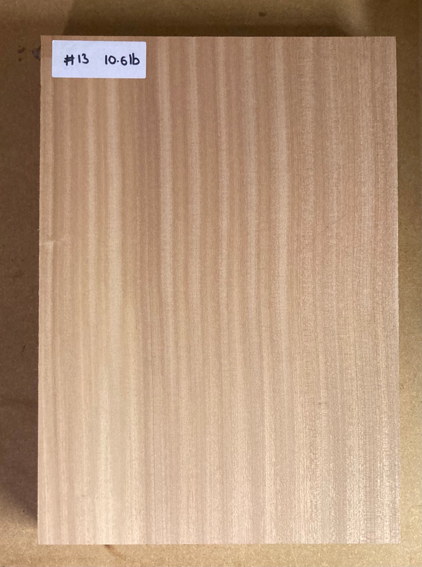 Sapele Body Blank - 1 Piece #13