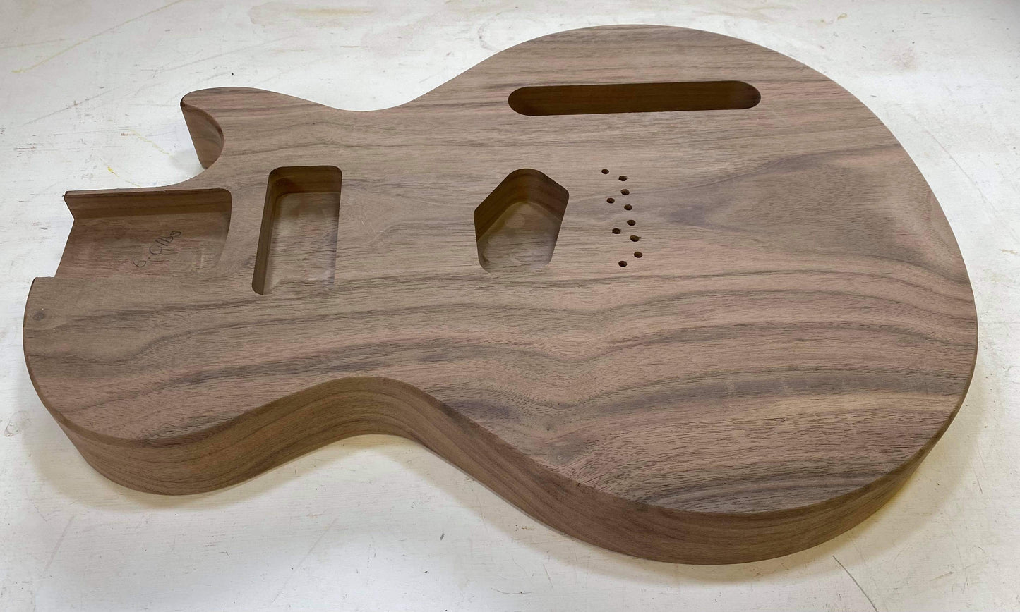 Walnut Les Paul Tele Hybrid Body - Bolt On