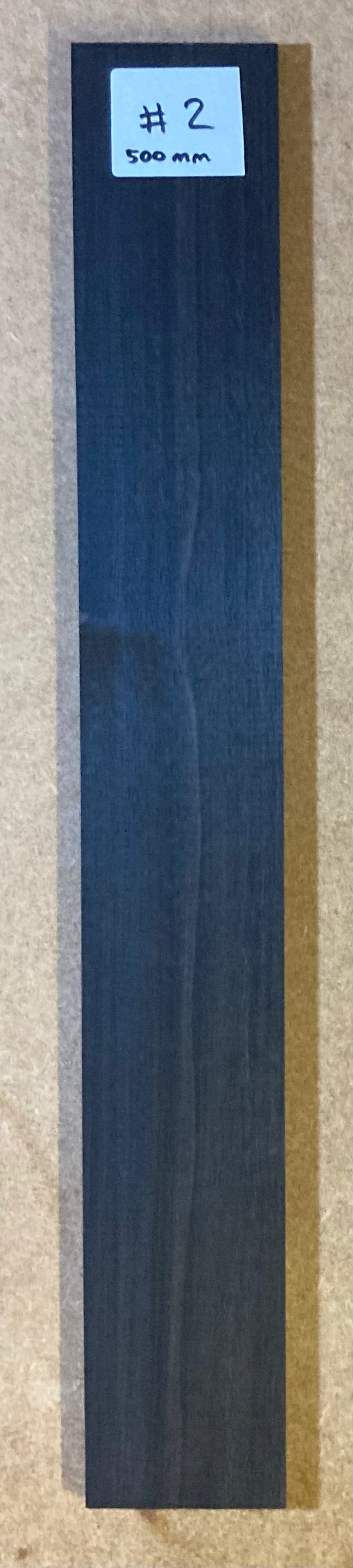 Electric Fretboard Blank - Macassar Ebony #2 (500mm)