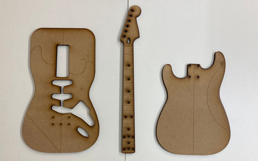 Guitar Template - S Style - SSS Hardtail