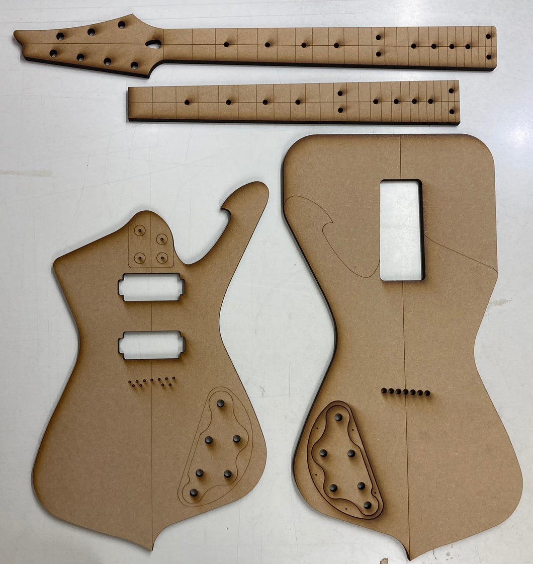 Guitar Template - Iceman Style - 7 String HH
