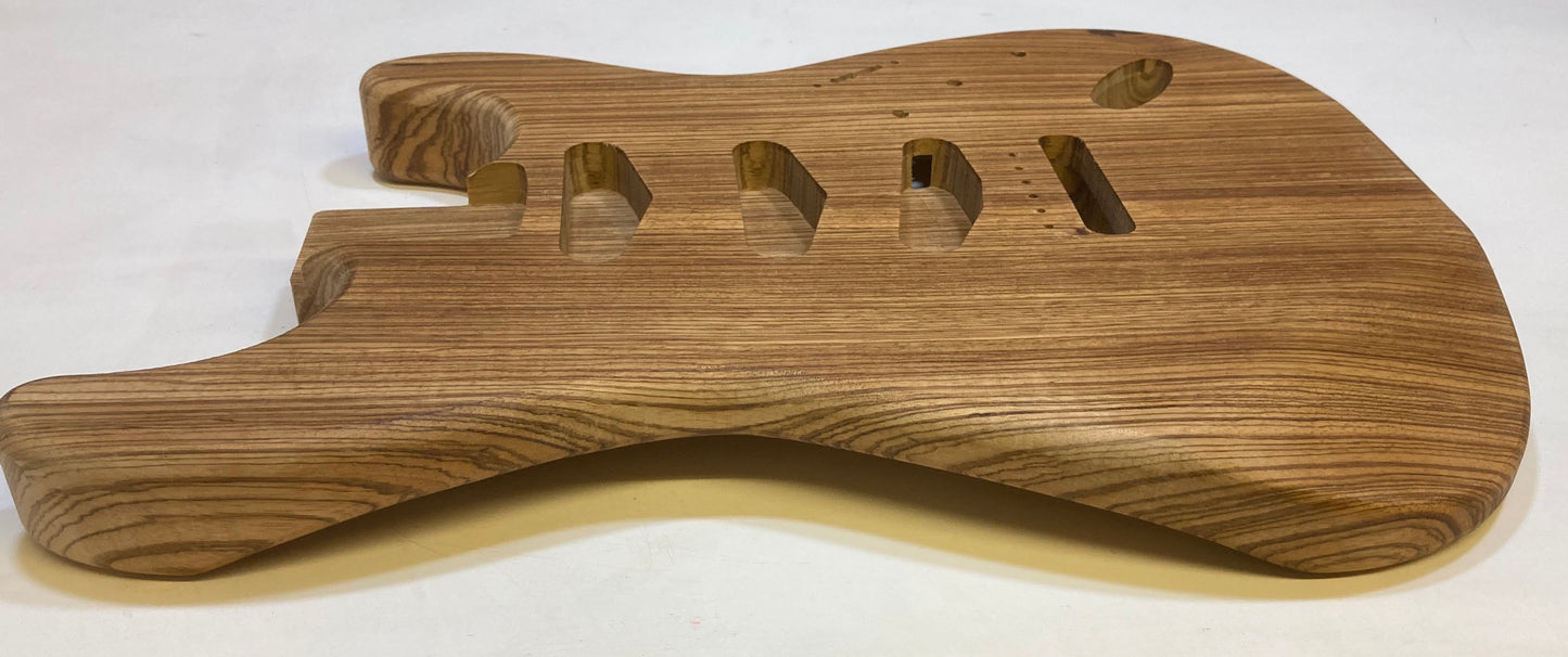 Zebrano Stratocaster Style Body