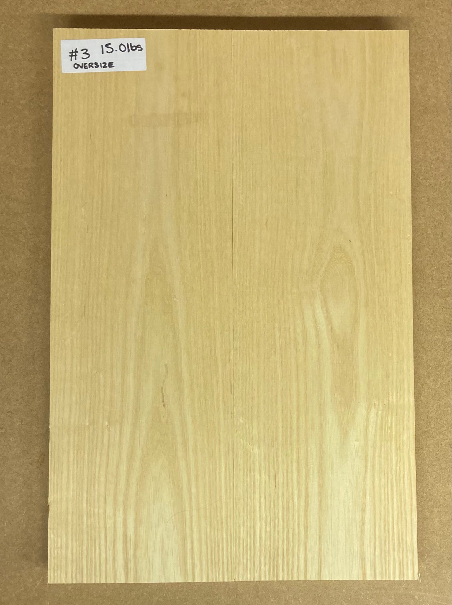 Ash Bass Body Blank Oversized - 2 Piece #3 – Crater Guitar Supplies