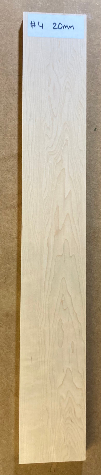 Electric Neck Blank - Maple #4 (20mm)