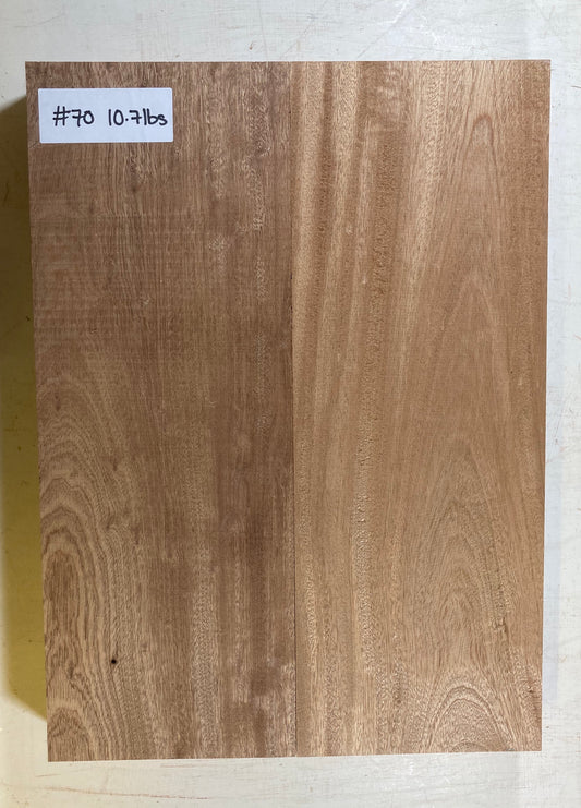 Sapele Body Blank - 2 Piece #70