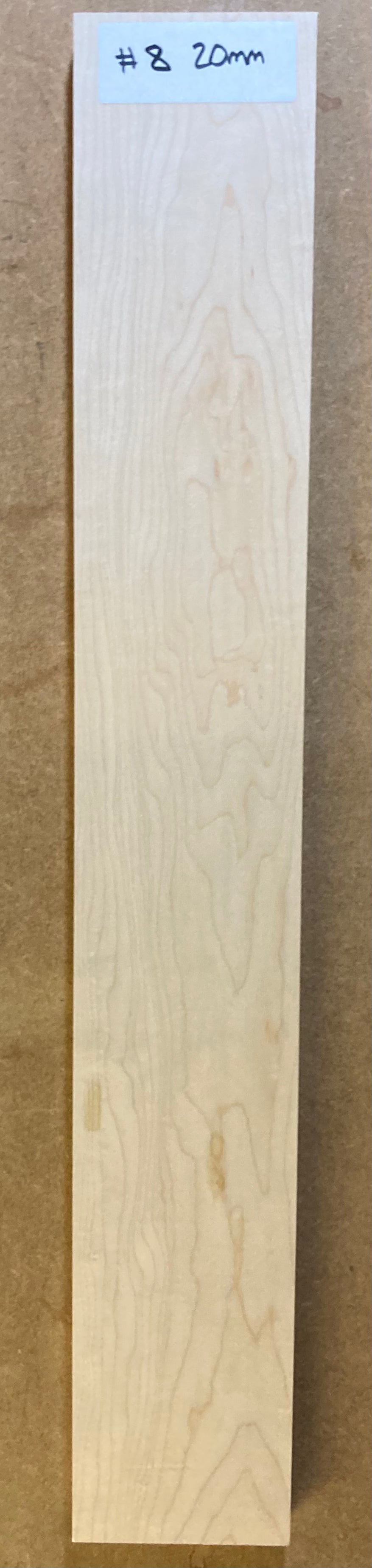 Electric Neck Blank - Maple #8 (20mm)